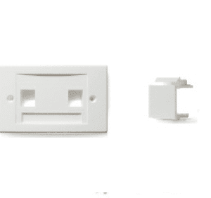 FACE PLATE 2 PTS BLANCO DATWYLER