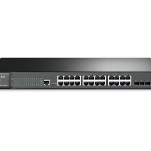 SWITCH GESTIONBLE GIGABIT L2 JETSTREAM DE 24 PUERTOS CON 4 RANURAS SFP T2600G-28TS (TL-SG3424) TP-LINK