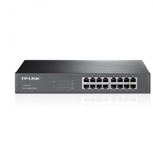 SWITCH 16 PUERTOS 10/100/1000 UNMANAGED RACK 19 TL-SF1024D TP-LINK